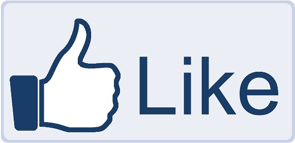 Graphic of Facebook's like hand sign (thumbs ups)